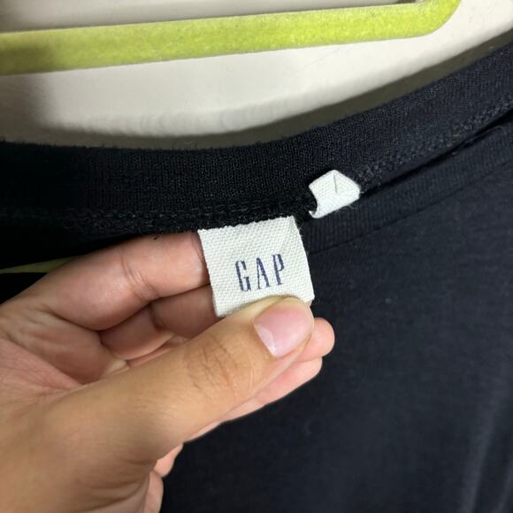 Gap Top Black Tiered Bell Sleeves Flared Pullover Sz XS - Picture 3 of 10